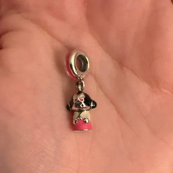 Pandora Silver and Pink Korean Doll Charm - Picture 1 of 1